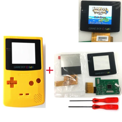 5 levels High Light Backlight LCD Screen + Housing Case For Game Boy Color GBC - Image 1 of 4
