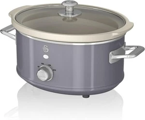 Swan SF17021GRN Retro Slow Cooker with 3 Temperature Settings, Keep Warm Functi - Picture 1 of 6