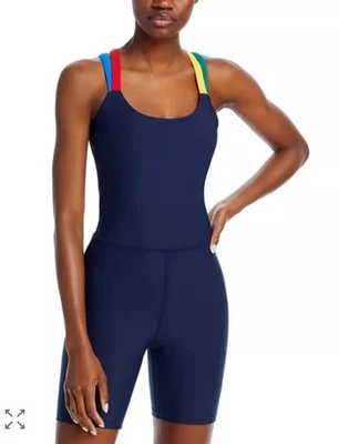 AQUA Athletic x Venus WilliamsStrappy Back 7" Short Unitard - Exclusivo Tamanho Médio - Imagem 1 de 4