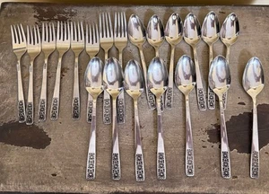 WM A Rogers Custom Suncrest Spring Charm Forks And Spoons Stainless Flatware Lot - Picture 1 of 7