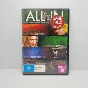 ALL IN DVD POKER Movie Region 4 Michael Madsen. Louis Gossett Jr. Ex rental - Picture 1 of 5