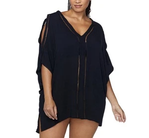 Túnica Raisins Curve Talla Grande Tranquillo Hombro Frío Cubrir, Negra, 3X, $76 - Imagen 1 de 6
