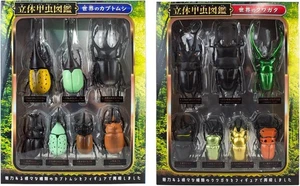 Escarabajos y Ciervo Escarabajos del Mundo Conjunto Figura Real Insecto Espécimen - Imagen 1 de 5