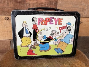 ULTRA RARE - Vintage 1962 Metal Popeye Lunchbox - No Thermos - Universal - Picture 1 of 13