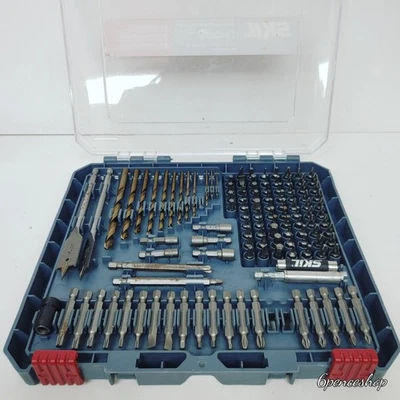 Used SKIL 120Pc Drilling and Screw Driving Bit Set with Bit Grip SMXS8501 - Image 1 of 4