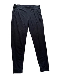 Pantalones deportivos John Varvatos para hombre talla XL negros salón gimnasio modal/algodón ¡BONITOS! - Imagen 1 de 9