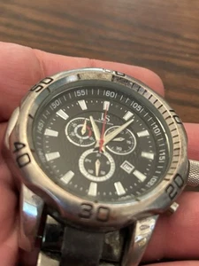 Joshua & Sons Watch JS-50-SSB Stainless Steel Head Only - Broken Band - Picture 1 of 3