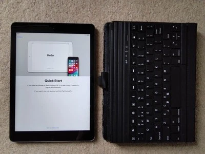 Apple iPad Air 1st Gen. 16GB Wi-Fi 9.7in - Space Grey & Keyfolio Pro Bundle - Image 1 of 4