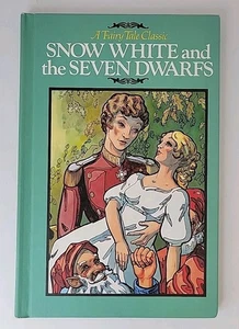 Vtg 1982, Snow White And The Seven Dwarfs A Fairy Tale Classic Grolier Ent HC BK - Foto 1 di 8