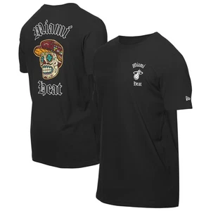 Herren T-Shirt New Era Schwarz Miami Heat Sugar Skulls - Bild 1 von 3