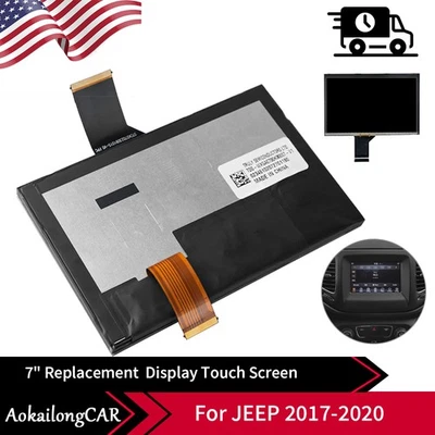 Repuesto digitalizador de pantalla LCD Uconnect para radio Jeep Renegade 2018-2021 OEM Foto 1 de 4