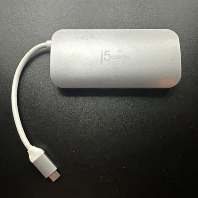 j5create Model JCD383 USB 3.0 Mini Docking Station - Silver - Image 1 of 4