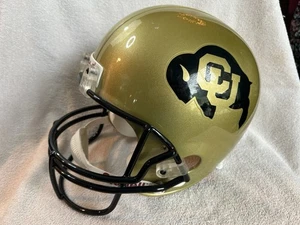 Casco da calcio Colorado Buffaloes Riddell full size replica college AS-IS - Foto 1 di 16