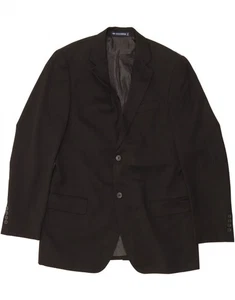 DOCKERS Mens 2 Button Blazer Jacket UK 40 Large Black Polyester CG01 - Picture 1 of 3
