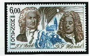 Monaco No 1504 ** MNH Bach Handel Year 1985 - Picture 1 of 1