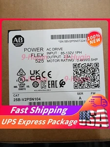 NEW Allen Bradley 25B-V2P5N104 Powerflex 525 AC Drive Controller Free Shipping - Picture 1 of 2