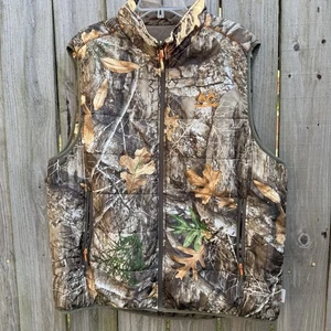 Realtree Edge Reversible Hunting Camo Vest Puffer Style Full Zip 2XL New - Picture 1 of 10