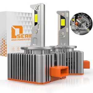 D3S D3R LED Headlight Bulbs 200W 6000K Super White HID Xenon Conversion Kit 2pcs - Picture 1 of 11