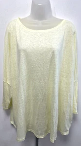 NEW! Studio 8 (Phase Eight) UK26 lemon linen Catrina top - Picture 1 of 8