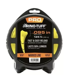 Rino-Tuff Pro Universal Fit .095 yellow Trimmer Line 125ft spool length New - Picture 1 of 1