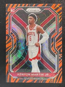 2020 Panini Prizm Tiger Stripe #265 Kenyon Martin Jr. RC Rookie SP Case Hit