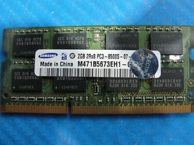 MacBook Pro A1297 Samsung 2GB Memory Ram So-Dimm pc3-8500s m471b5673eh1-cf8 - Image 1 of 2