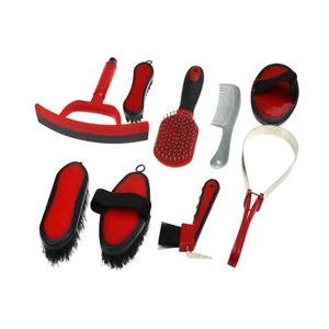 9Pcs Horse Grooming Kit Tack Room Supplies for Horse Owners Horse Riders - Picture 1 of 6