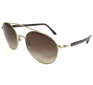 Gafas de sol Giorgio Armani AR6038 3002/13 oro tortuga marcos redondos con lente marrón - Imagen 1 de 13