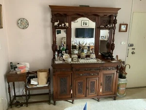 Antique Sideboard Display cabinet Buffet - Picture 1 of 24