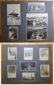 12 ANTICA FOTO DANESE CINA PECHINO PALAZZO PECHINO TEMPIO STAMPA ARGENTO 1927 - Foto 1 di 11