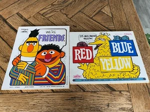 Vintage 1976 Playskool BERT & ERNIE “We’re Friends” Wood Puzzle 315-17 Big Bird - Picture 1 of 17