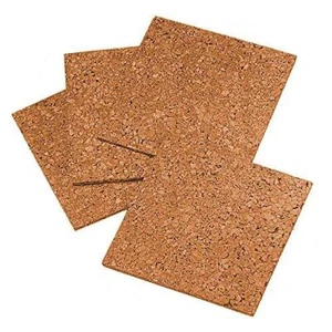 Quartet Cork Tiles, Cork Board, 12" x 12", Corkboard, Wall Bulletin Boards, - Picture 1 of 6