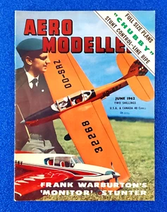 1962 JUNE - AERO MODELLER FRANK WARBURTON'S 'MONITOR' MAGAZINE FREE SHIPPING - Foto 1 di 10