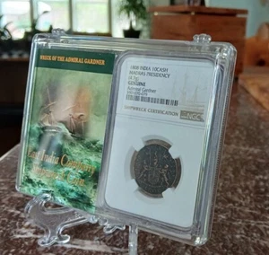Admiral Gardner - Madras (1808) Shipwreck Treasure 10 Cash NGC (Clear Box) - Picture 1 of 6