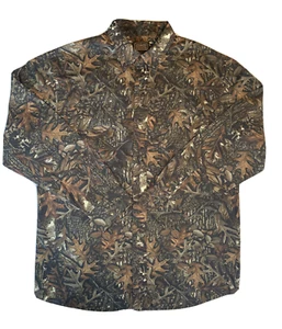 Camisa de trabajo Schmidt para hombre grande camuflaje abotonada manga larga caza L - Imagen 1 de 10