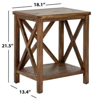 Safavieh Candence Cross Back End Table, Reduced Price 2172712597 AMH6523D Foto 1 de 4