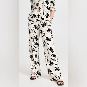 Anine Bing Owen Hose Tropical Leaf Print Neu - Bild 1 von 6