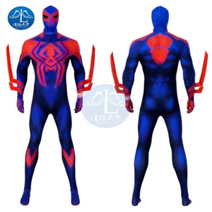 2099 Spider-Man:Across the Spider-Verse Cosplay Costume Jumpsuit Halloween Suit - Picture 1 of 13