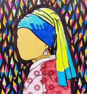 Portrait from your photo collage pop art Yulia A Korneva made in italy - Picture 1 of 10
