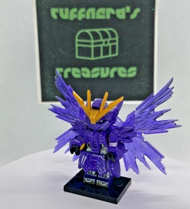 Custom PAD Printed LEGO WING GUNDAM ZERO RGXXG (Purple Variant) Brick MiniFig - Picture 1 of 8