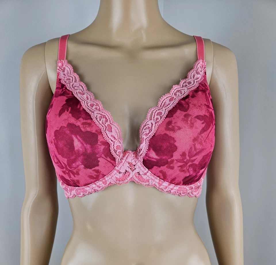 Natori Womens Bra 34DDD Lace Full Coverage Peach Red - Image 1 of 4