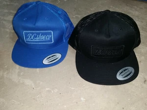 DC SHOE CO Trucker Hat Sample Baseball Cap Mesh Back Patch Logo Blue or Black - Picture 1 of 11