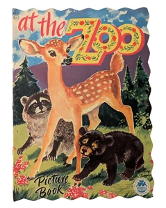 1947 Merrill At The Zoo Children's Picture Book 13" - Picture 1 of 2