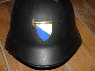 ELMETTO SVIZZERO vigile del fuoco pompieri canton zurich zurigo svizzera  - Immagine 1 di 3