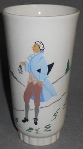 West Coast Pottery HAND PAINTED Colonial Man VASE California - Picture 1 of 5