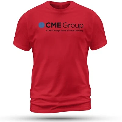 CME Group Futures Exchange Logo T-Shirt Funny Size S-5XL Made in USA - Image 1 of 2
