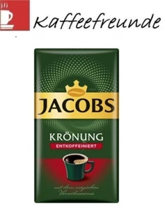 12 x 500 Gr. Jacobs Krönung Entkoffeiniert Gemahlener Kaffee - Bild 1 von 1