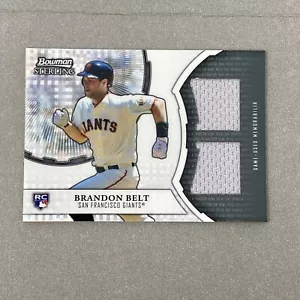 Brandon Belt Rookie Patch /199 X-FRACTOR DUAL RELIC 2011 Bowman Sterling #XDR-BB - Picture 1 of 10