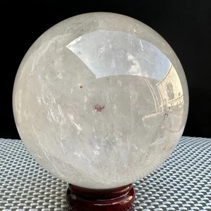 1710G Natural white crystal transparent quartz crystal ball repair- - Foto 1 di 24