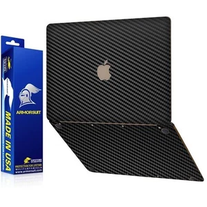ArmorSuit Apple MacBook 2015 Black Carbon Skin Screen Protector Made in USA - Picture 1 of 6